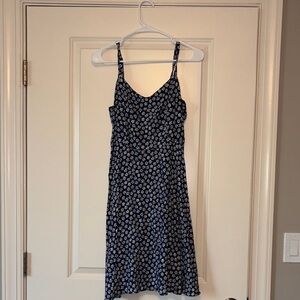 Old Navy Floral Blue Dress (Medium)